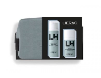 Lierac Εορταστικό Xmas Promo Ανδρικό Set Homme Fluide Anti-Age Global Anti-Rides Λεπτόρρευστη Κρέμα με Ολοκληρωμένη Αντιρυτιδική Δράση, 50ml & Deodorant 48h Αποσμητικό, 50ml, 1σετ