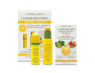 L'erbolario I Colori Dell' Orto Facial Kit, Κρέμα προσώπου 50ml /Γαλάκτωμα καθαρισμού 100ml/ Scrub Μάσκα προσώπου 8ml