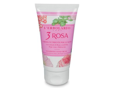 L’erbolario 3 Rosa Crema Mani Nutriente, θρεπτική κρέμα χεριών, 75ml