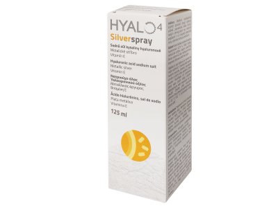 Hyalo4 Silver Spray 125ml Spray Εναιωρήματος που Συμβάλλει στην Επούλωση Πληγών, 125ml