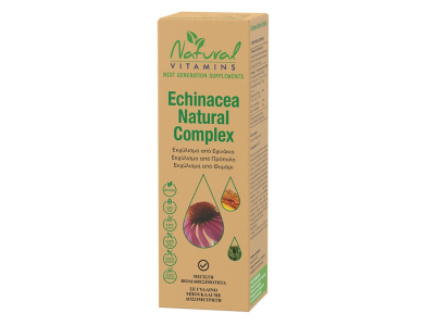 Natural Vitamins Echinacea Natural Complex Εκχύλισμα Από Εχινάκεια, Πρόπολη & Θυμάρι, 50ml