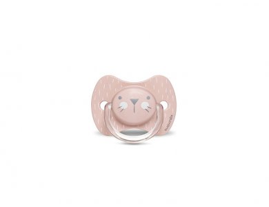 Suavinex Πιπίλα Σιλικόνης Φυσιολογική Whiskers Pink, 0-6m+