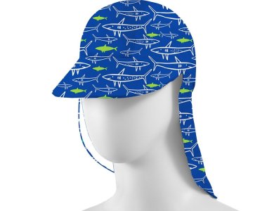 Slipstop Ocean Sharks UV Hat, Παιδικό Αντηλιακό Καπέλο με δείκτη προστασίας UPF50+