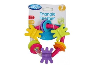 PlayGro Triangle Teether, Κουδουνίστρα Οδοντοφυΐας, 1τμχ