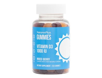 Nature's Plus Vitamin D3 1000iu Mixed Berry, Βιταμίνη για το Ανοσοποιητικό, 60gummies