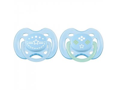 Philips Avent Freeflow Μοντέρνες Πιπίλες 0-6m, Γαλάζιο Χρώμα, SCF172/01, 2τμχ