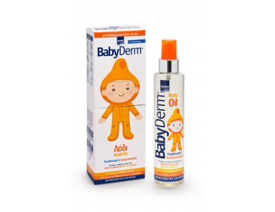 InterMed Babyderm Body Oil, Ενυδατικό Λάδι Σώματος για Παιδιά, 200ml