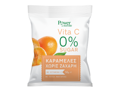 Power Health Vita-C Caramels Sugar Free, Καραμέλες 50gr