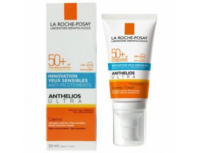 La Roche Posay Anthelios Ultra Cream AP SPF50+ Αντηλιακή Κρέμα Προσώπου κατάλληλη για την περιοχή των ματιών, 50ml