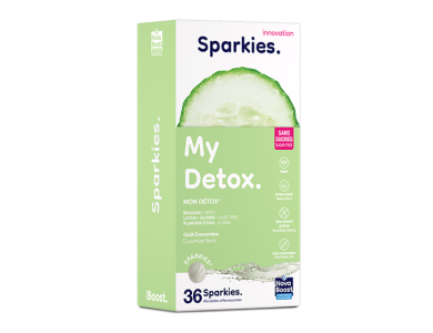 Sparkies My Detox, Συμπλήρωμα διατροφής για την Πέψη & Αποτοξίνωση, Γεύση Αγγούρι, 36 Effervescent Microbeads