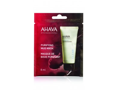 Ahava Time To Clear Purifying Mud Mask, Μάσκα Προσώπου Για Βαθύ Καθαρισμό, 8ml