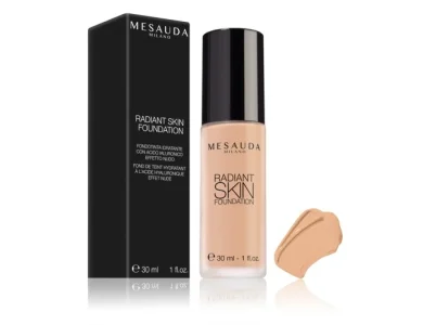 Mesauda Radiant Skin Fluid Foundation με Υαλουρονικό Οξύ, Almond 304, 30ml