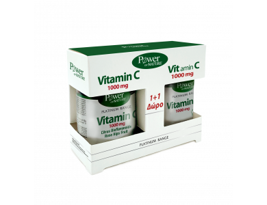 Power Health Platinum Range Vitamin C 1+1 Δώρο Classics Platinum Range με Βιταμίνη C Με Βιοφλαβονοειδή 1000mg, 30caps+20caps