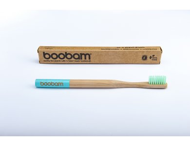 Boobam BrushStyle Adult Light Blue, Medium, Οδοντόβουρτσα Ενηλίκων