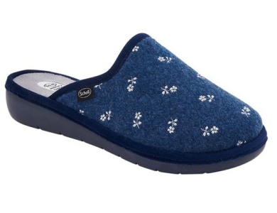 Scholl Lauren Navy Blue Γυναικεία Ανατομική Παντόφλα, Νο39