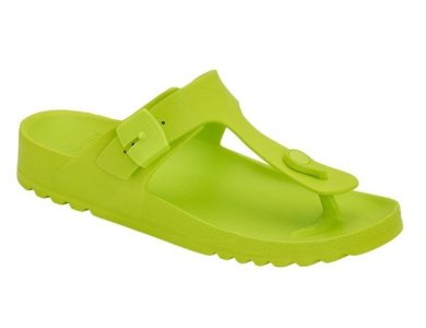 Scholl Bahia Flip- Flop Lime Green, Γυναικείο Ανατομικό Σανδάλι, Nο37