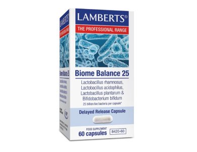 Lamberts Biome Balance 25 Συμπλήρωμα Διατροφής με Προβιοτικά, 60caps