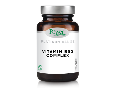 Power Health Platinum Range Vitamin B50 Complex, Συμπλήρωμα Διατροφής με Βιταμίνες του συμπλέγματος Β, 30 tabs