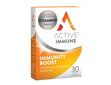 Bionat Active Immune Immunity Boost Vitamin D,C & Zinc, 30caps