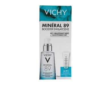 Vichy Promo Box Mineral89 Booster Ενυδάτωσης, & Δώρο Purete Thermale Γαλάκτωμα Καθαρισμού & Ντεμακιγιάζ 3 σε 1, 100ml