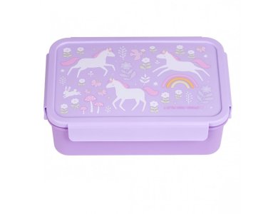 A Little Lovely company, Δοχείο φαγητού Bento Lunch box Unicorn, 1τμχ