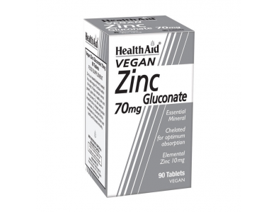 Health Aid Zinc Gluconate 70mg 90tabs