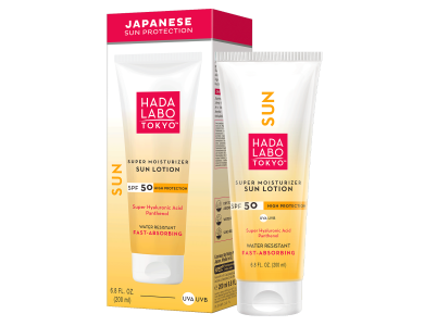 Hada Labo Tokyo Super Moisturizer Sun Lotion SPF50, Λεπτόρρευστο Αντηλιακό Σώματος,  200ml