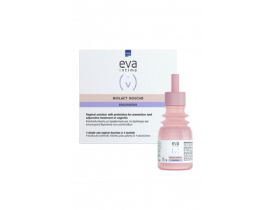 InterMed Eva Intima Biolact Ovules Disorders, Κολπικές Πλύσεις με Προβιοτικά για την αποκατάσταση της Κολπικής Χλωρίδας, 4τμχ