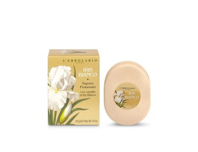 L'erbolario White Iris Bianco Perfumed Soap, Στερεό Αρωματικό Σαπούνι, 125g