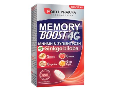 Forte Pharma Memory Boost 4G, Μνήμη & Συγκέντρωση, 15caps