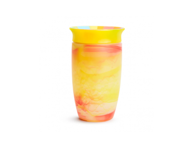 Munchkin Miracle 360 Sippy Tropical Swirl, Εκπαιδευτικό Ποτήρι, 12m+, Χρώμα Πορτοκαλί, 296ml