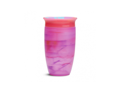 Munchkin Miracle 360 Sippy Tropical Swirl, Εκπαιδευτικό Ποτήρι, 12m+, Χρώμα Ρόζ, 296ml