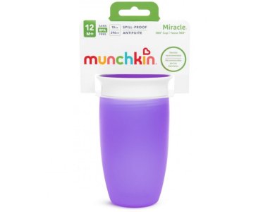 Munchkin Miracle 360 Trainer Cup 12m+, Μώβ, 296ml