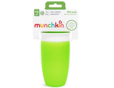 Munchkin Miracle 360 Trainer Cup 12m+, Πράσινο, 296ml