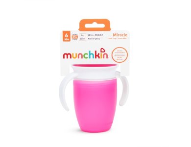 Munchkin Miracle 360 Trainer Cup 6m+, Ροζ 207ml
