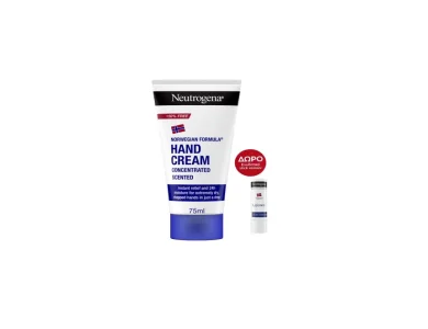 Neutrogena Promo Box Hand Cream Scented Κρέμα Χεριών με Άρωμα, 75ml & ΔΩΡΟ Lipcare Ενυδατικό Lip Balm Χειλιών, 4.8g, 1σετ