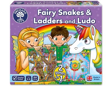 Orchard Toys Fairy Snakes & Ladders, Επιτραπέζιο “Μαγικό φιδάκι και Γκρινιάρης”, Ηλικίες 5-9 ετών