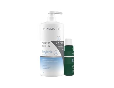 Pharmasept Hygienic Shower Αφρόλουτρο για Σώμα , Πρόσωπο & Ευαίσθητη Περιοχή 1000ml & Scalp Biome Shampoo, 100ml