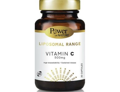 Power Health Liposomal Range Vitamin C 500mg, Συμπλήρωμα Διατροφής για την Ενίσχυση του Ανοσοποιητικού Συστήματος, 30s caps