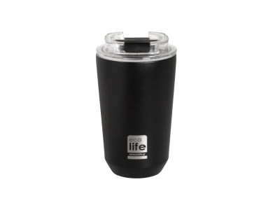 Eco Life Pure Black Coffee Thermos, Ποτήρι Θερμός, 360ml