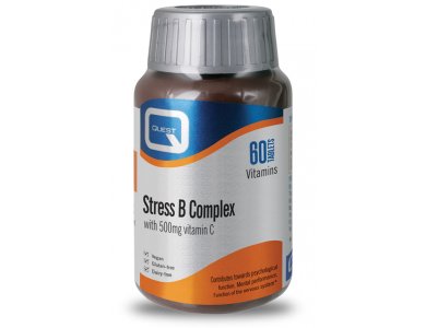 Quest Stress B Complex + 500mg C 60tabs