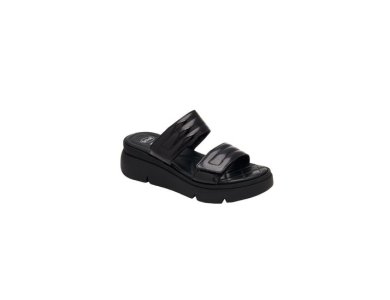 Scholl Bali 2 Straps, Γυναικείο Δερμάτινο Ανατομικό Σανδάλι Black, Νο40