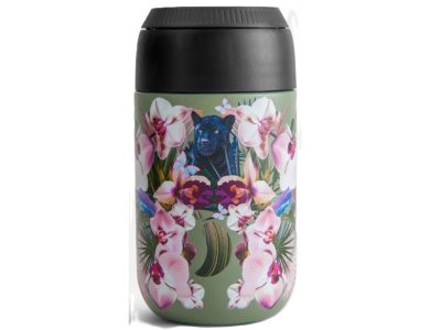 Chillys S2 Coffee Cup Orchid Panther, Ανοξείδωτο Ισοθερμικό Ποτήρι, 340ml