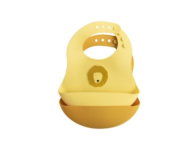 Trixie Silicone Bib Σαλιάρες Σιλικόνης 4+ Μηνών, Lion,  Σετ 2τμχ