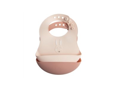 Trixie Silicone Bib Σαλιάρες Σιλικόνης 4+ Μηνών, Rabbit,  Σετ 2τμχ