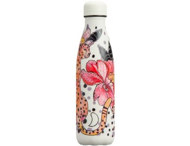 Chillys Ανοξείδωτος Θερμός, Cheetah Jungle Tropical, 500ml